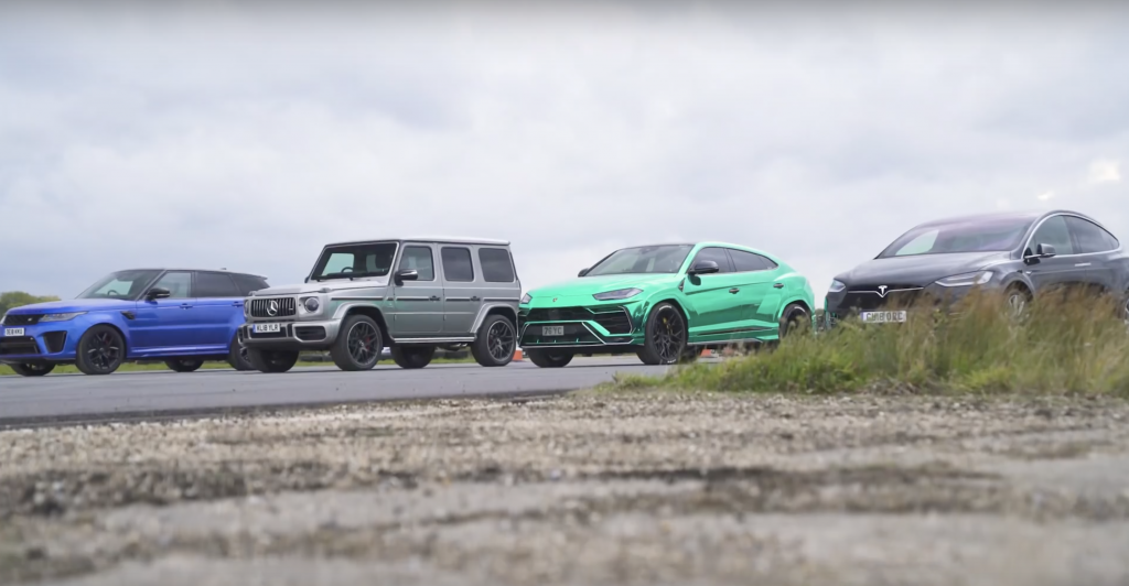 Dragrace SUV CarWow Gewoonvoorhem