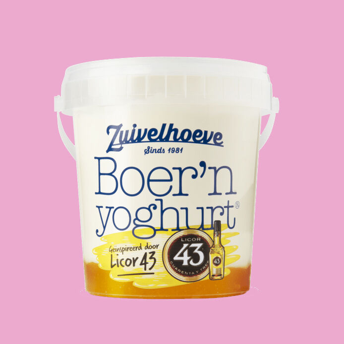 Illustratie voor: Zuivelhoeve lanceert (nu écht) yoghurt met Licor 43-smaak