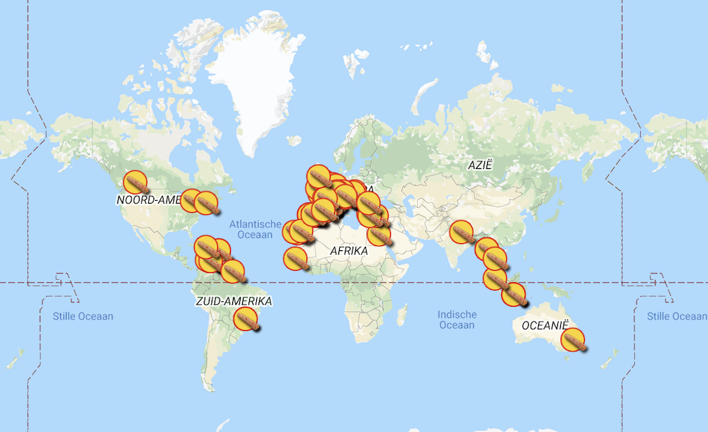 Illustratie voor: Deze frikandellen wereldkaart helpt jou overal op de wereld jouw favo snack te vinden