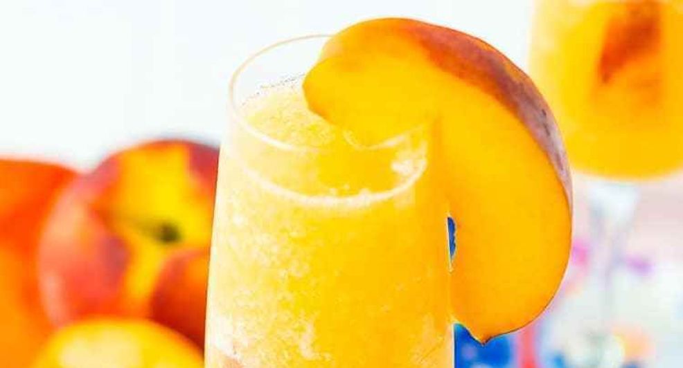 frozen peach bellini