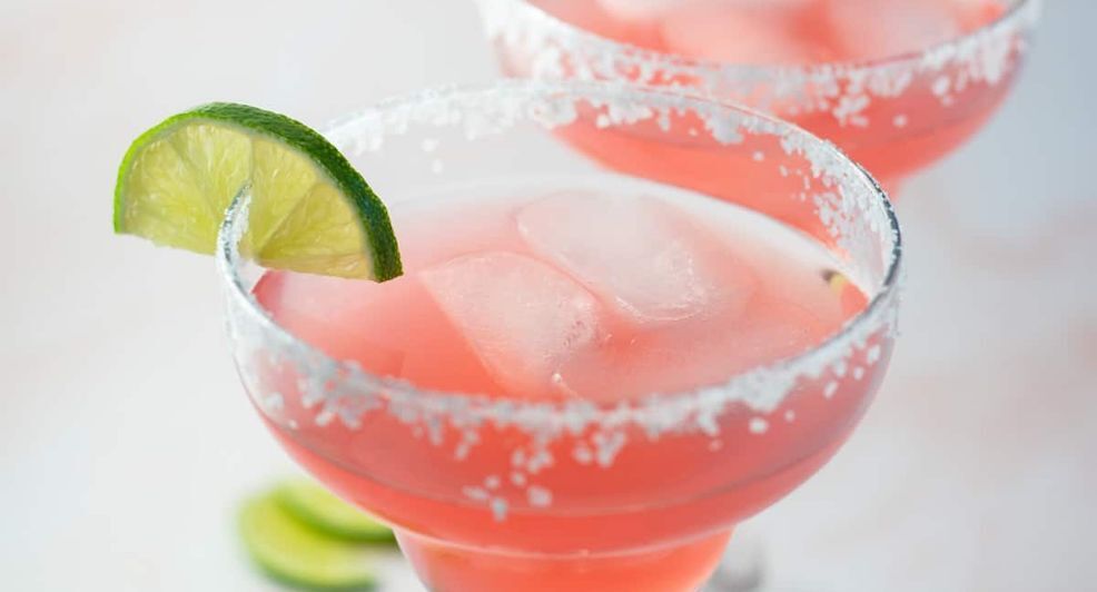 Pink vodka margarita