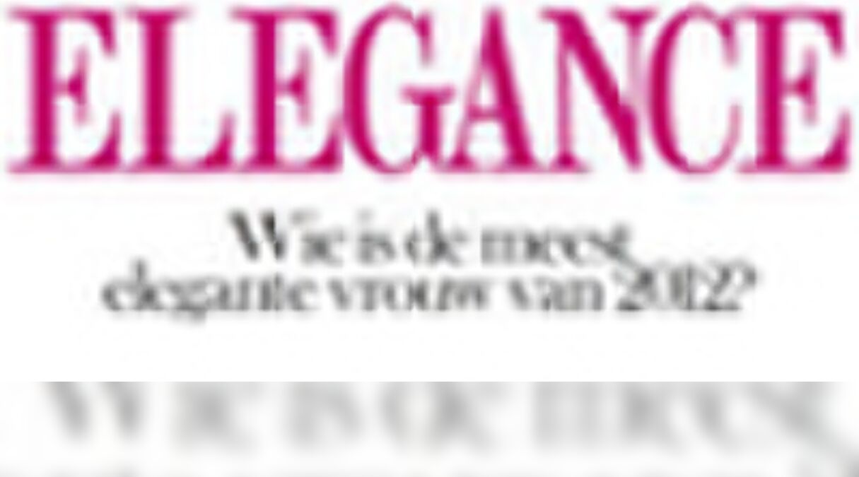 Illustratie voor: Uitreiking Elegance Awards