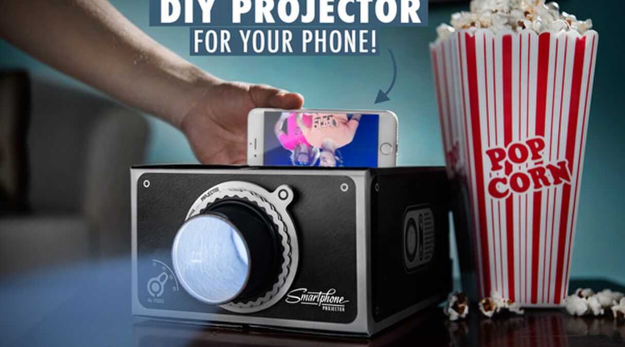 Illustratie voor: Leuke wannahave, de DIY Smart Phone projector