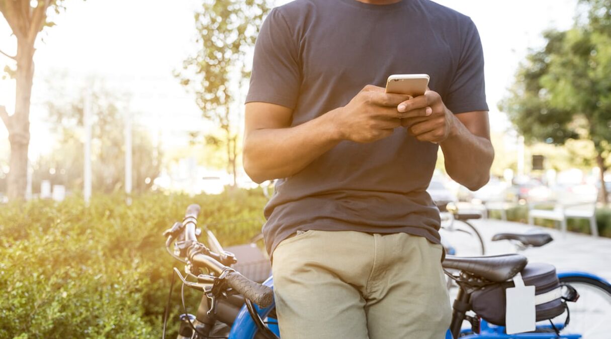 boetes voor appen op de fiets