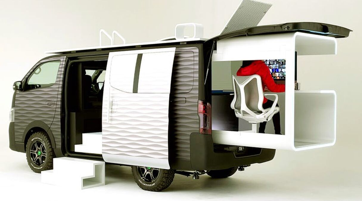 luxe camper met kantoor