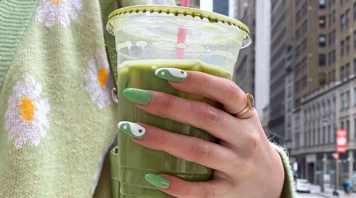 matcha nails