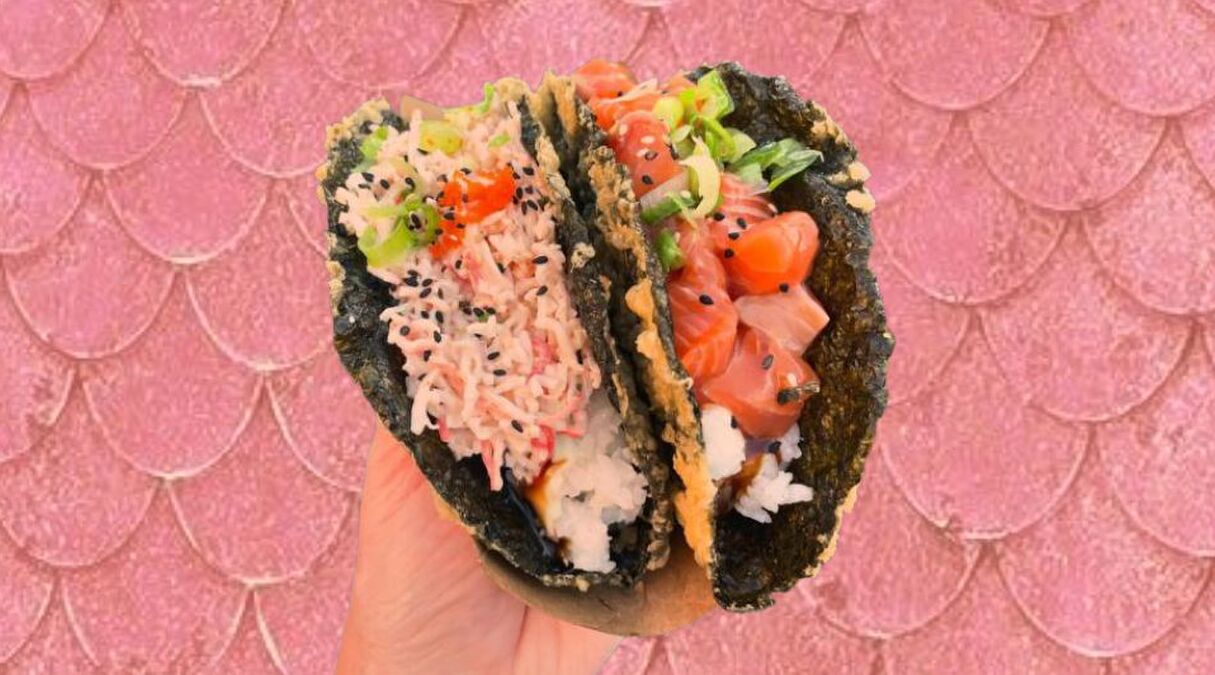 Deze sushi taco gaat helemaal viral op tiktok