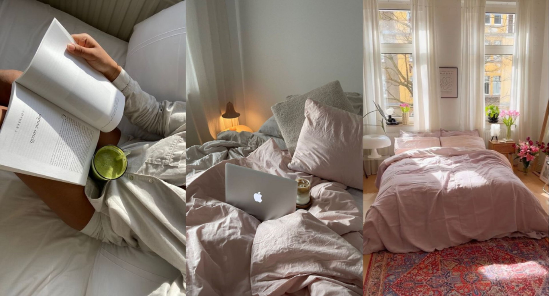 Cozy bedden roze