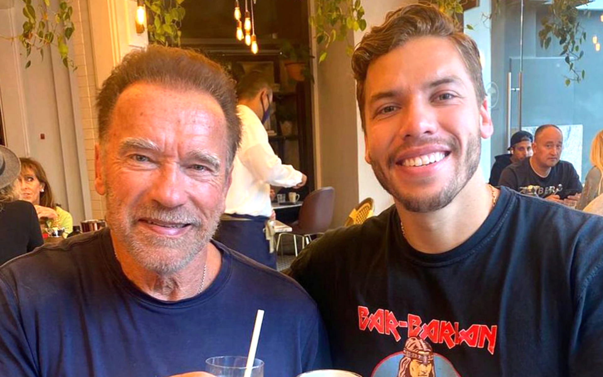 Joseph Baena zoon van Arnold Schwarzenegger