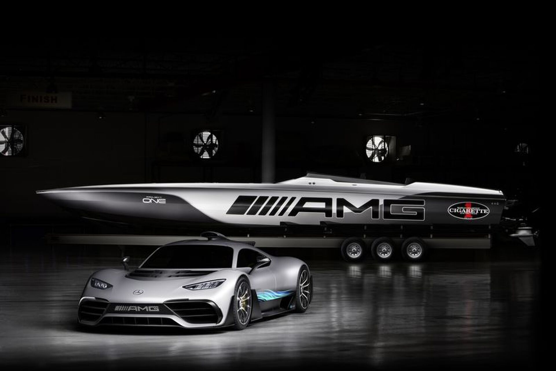 Mercedes AMG speedboat