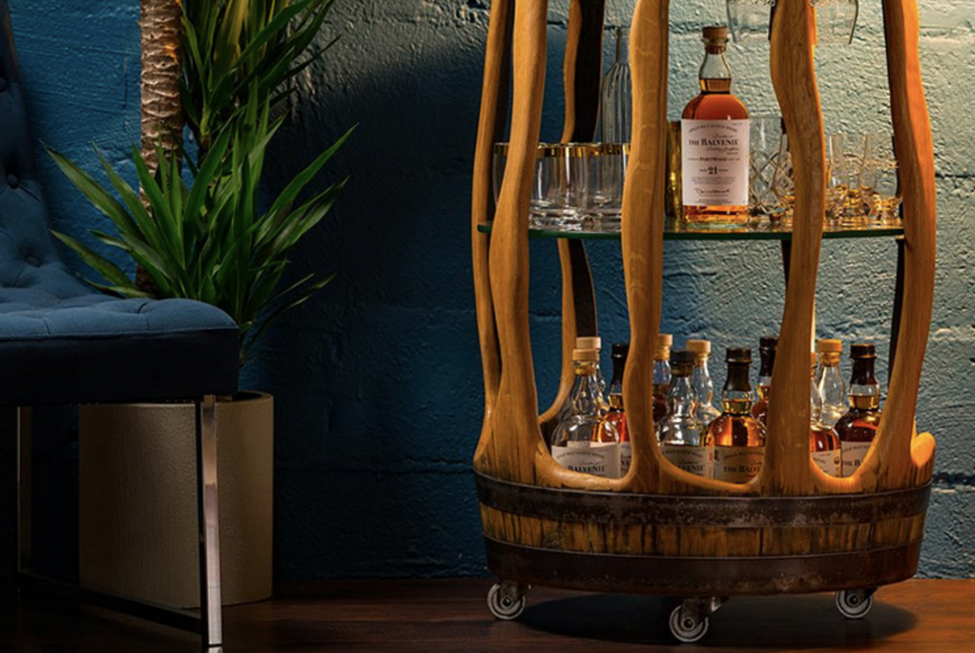 Whisky Balvenie Bar Cart