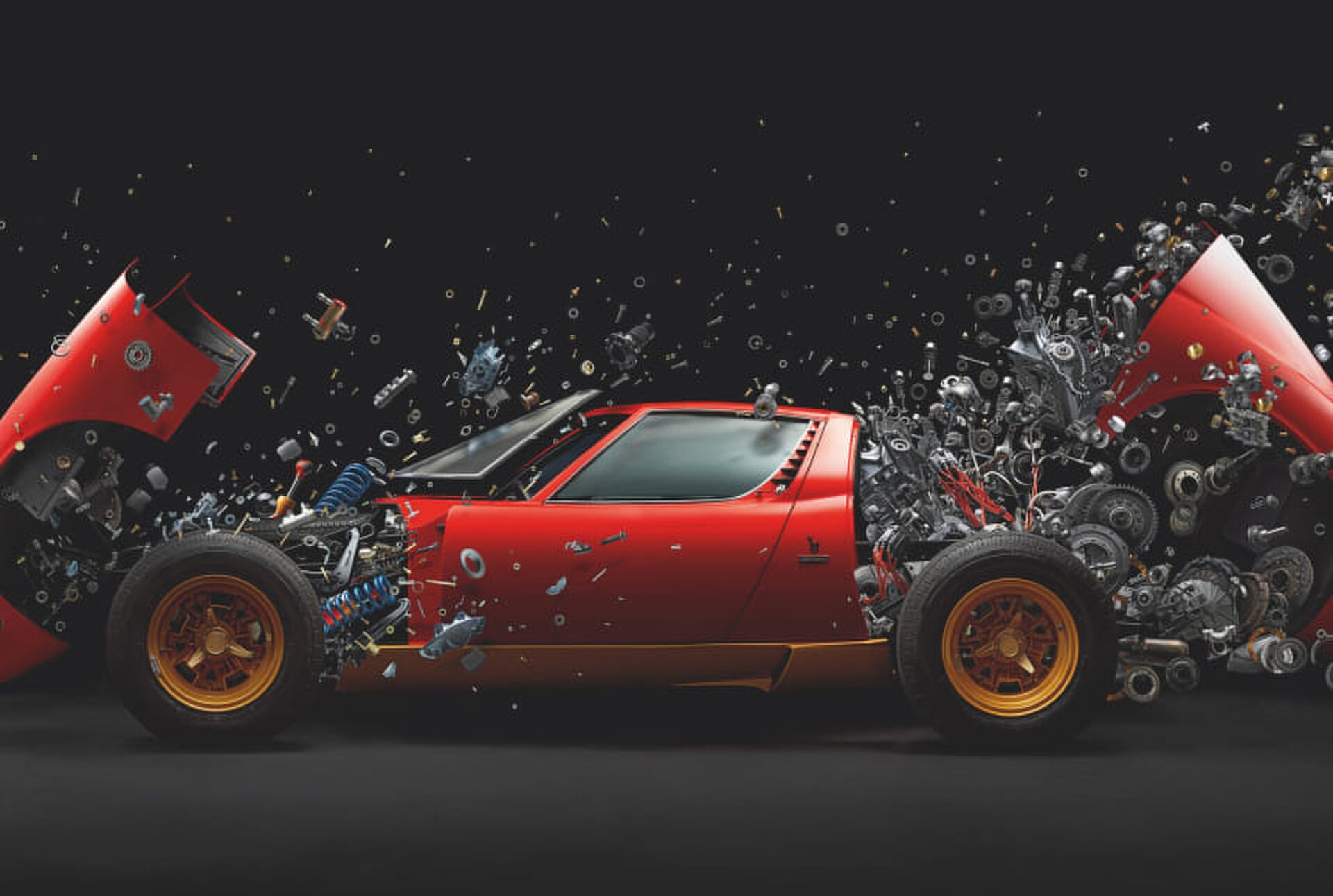 Kunst Lamborghini Miura Gewoonvoorhem