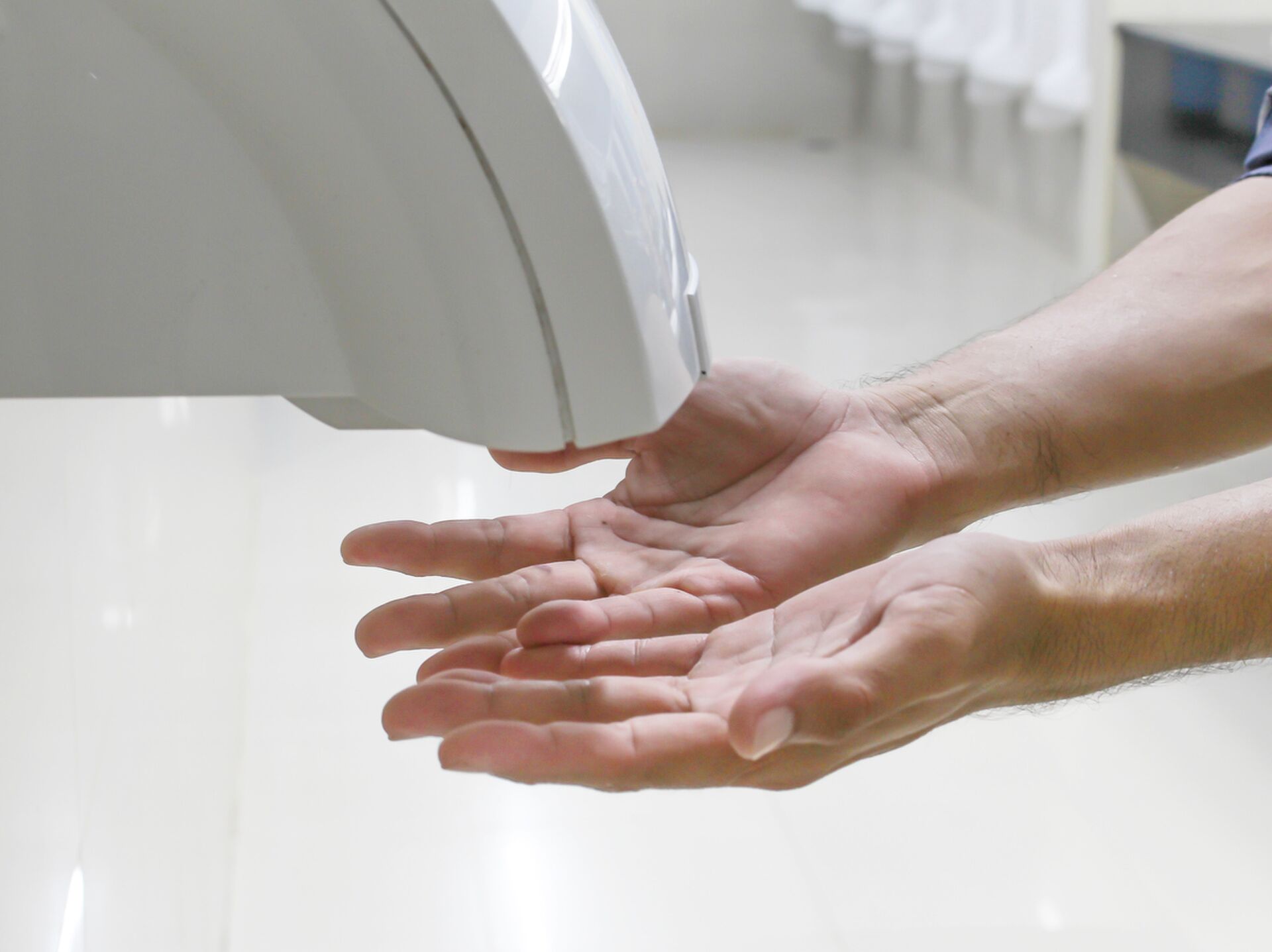 Handen Wassen Handdroger Onderzoek