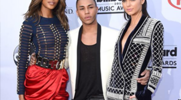 Olivier Rousteign, Jourdan Dunn en Kendall Jenner voor H&M X Balmain