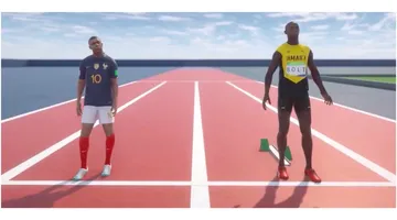 usain bolt kylian mbappe