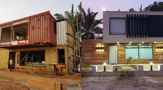 container ombouwen luxe villa