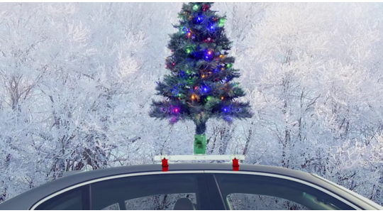 auto kerstboom